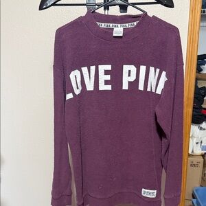 Victoria's Secret Pink Maroon Sweatshirt